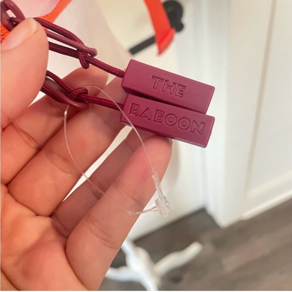 New Baboon To The Moon Unisex Mandarin Red Fannypack Mini Crossbody Bag - Picture 3 of 7